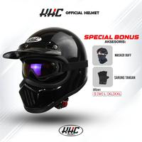 Gambar HELM KHC CAKIL FULL FACE HITAM DOFF PET GOGLE - KHC HITAM, S dari KHC HELMET undefined 1 Tokopedia