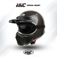 Gambar HELM KHC CAKIL LIST CHROME FULL FACE PET GOGLE - KHC HITAM LC, L dari KHC HELMET undefined 3 Tokopedia
