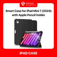 Gambar Smart Case iPad Mini 7 2024 with Apple Pencil Holder - Black dari Diamond Handphone Bali undefined 1 Tokopedia