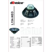 Gambar Speaker komponen DBVOICE  15 inch L154 NEO component L 154 NEO dari SinarSakti Elektronik undefined 1 Tokopedia