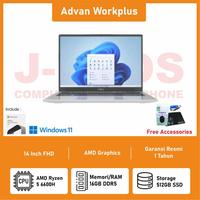 Gambar Advan Workplus R5-6600H 14'' FHD IPS 16GB 512GB Win 11 dari J-Bros Computer & Smartphone undefined 1 Tokopedia