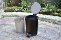 Gambar TEMPAT SAMPAH PEDAL BERKUALITAS / TONG SAMPAH INJAK KAP. 5 LITER - silver dari TONGSAMPAH.ID undefined 2 Tokopedia