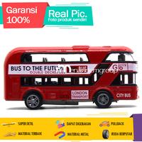Gambar Diecast Miniatur Mainan Mobil Bus Double Decker London Style Mika Susun dari enandemshop undefined 5 Tokopedia