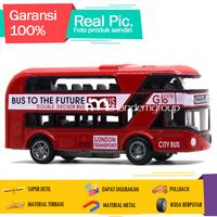 Gambar Diecast Miniatur Mainan Mobil Bus Double Decker London Style Mika Susun dari enandemshop undefined 1 Tokopedia