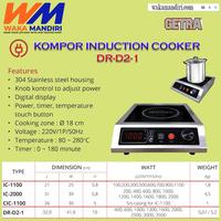 Gambar GETRA Kompor Induksi Komersial DR-D2-1 / Induction Cooker Elektrik dari CV. WAKA Mandiri undefined 1 Tokopedia
