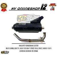Gambar NEW LIVE - KNALPOT KONDOMAN BOR-BORAN BEAT SCOOPY FI ESP KARBU / LUSTER MODE BY RZ PRO LEHERAN UKURAN 28-32 MM ARM TZM LEHERAN BAHAN STENLIS BENDING SUARA ADEM NGEBAS GERUNG RAMAH LINGKUNGAN TZM MDM RZ PRO WRC KNALPOT MURAH RECOMMENDED SELLER BARANG OR - SILINCER AJA, UKURAN 26-28 MM dari Muhisro undefined 4 Tokopedia