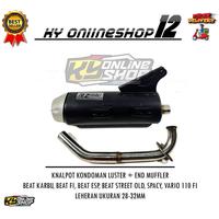 Gambar NEW LIVE - KNALPOT KONDOMAN BOR-BORAN BEAT SCOOPY FI ESP KARBU / LUSTER MODE BY RZ PRO LEHERAN UKURAN 28-32 MM ARM TZM LEHERAN BAHAN STENLIS BENDING SUARA ADEM NGEBAS GERUNG RAMAH LINGKUNGAN TZM MDM RZ PRO WRC KNALPOT MURAH RECOMMENDED SELLER BARANG OR - SILINCER AJA, UKURAN 26-28 MM dari Muhisro undefined 5 Tokopedia