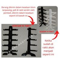 Gambar Display Kacamata / Pajangan kacamata / Tempat Kacamata Murah / Stand Kacamata / Rak Kacamata 5 Layer - BH Putih Pink - PINK dari BANDAR GANTUNGAN undefined 4 Tokopedia