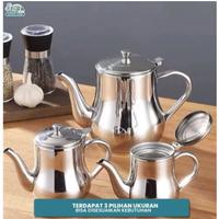 Gambar Sinda Teko Minyak goreng Ceret Stainless Oil Pot kapasitas 720/946/1420ml teko Serbaguna - T108/T109/T110 - 946Ml dari Lucky Kitchenware undefined 4 Tokopedia
