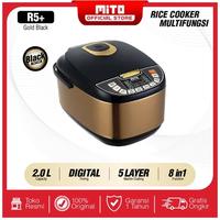 Gambar MITO Digital Rice Cooker R5+ Magic Com Penanak Nasi 2L Black - SILVER dari pantes agung undefined 4 Tokopedia