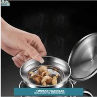 Gambar Sinda Teko Minyak goreng Ceret Stainless Oil Pot kapasitas 720/946/1420ml teko Serbaguna - T108/T109/T110 - 946Ml dari Lucky Kitchenware undefined 5 Tokopedia