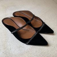 Gambar MALONE SOULIERS Black Mules Slip On dari Private Eyes undefined 3 Tokopedia