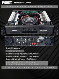 Gambar NEW Power Amplifier BM-20000 CLASS H Fest ORIGINAL dari FEST AUDIO undefined 1 Tokopedia