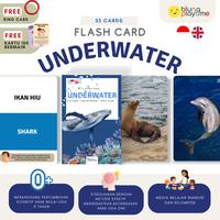 Gambar Flash Card - UNDERWATER - Media Belajar Edukatif Bayi & Anak - Wipe & Clean - Free Ring - Bonus Kartu Ide Bermain - Kartu Bergambar Visual dari Blung Playtime undefined 1 Tokopedia