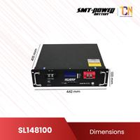 Gambar Aki Baterai Lithium LiFePO4 SMT Power 48V 100Ah Litium Battery SL48100 dari Timur Cabinet Network undefined 4 Tokopedia