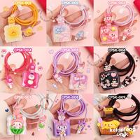 Gambar Super Promo Kiyowo 3D - Set Paket Cover Pelindung Kepala & Kabel Charger Spiral / Cable Set Protector - Compatible For Iphone Android - Flower CPSK-002 dari Lapak Olivia Martin undefined 2 Tokopedia