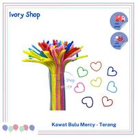 Gambar Pipe Cleaner Flower Art Craft DIY Kawat Bulu Mercy Warna Mix Bucket Bunga Pastel Party Of Joy - Peach dari Ivoryshopbdg undefined 4 Tokopedia