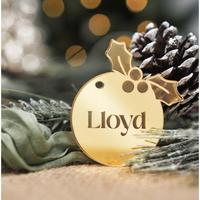 Gambar Custom Hang Tag Nama Hiasan Pohon Natal Custom Nama Kayu/Acrylic Bening/Gold Christmas Ornament Gantungan Hiasan Ornamen Natal dari Oh My Sign undefined 1 Tokopedia