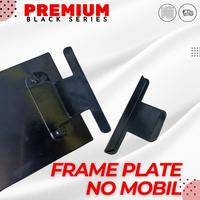 Gambar Frame Plate No / Tatakan Dudukan Plat Nomor Mobil Model Selip Samping Premium Black Series dari VARIASI MOBIL IND0NESIA undefined 5 Tokopedia