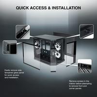 Gambar CASING TECWARE VX TRINITY M MATX TG Case WITH 6 FAN ARGB Omni Link Fans dari Kekom undefined 4 Tokopedia