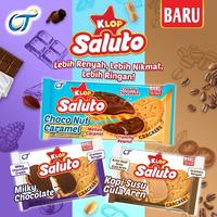 Gambar Klop Saluto Crackers Milky Chocolate | Biskuit Krekers Krim Cokelat Susu Sachet - 16 gr (Harga Karton) dari M2F2 Shop - Paseban undefined 5 Tokopedia