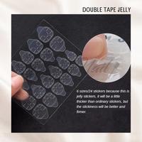 Gambar Double tape gel nail art doubletape bening kuku palsu isi 24pcs lem press on nails Polish - Toe Double Tape dari Yoori Nail undefined 3 Tokopedia