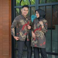 Gambar Batik couple blouse kancing depan&batik pria cotton batu raden 0030 - cowok, XXXXXL dari Golden Batik 01 undefined 1 Tokopedia