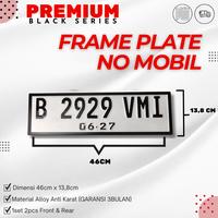 Gambar Frame Plate No / Tatakan Dudukan Plat Nomor Mobil Model Selip Samping Premium Black Series dari VARIASI MOBIL IND0NESIA undefined 3 Tokopedia