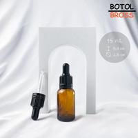 Gambar Botol Pipet Kaca / Glass Bottle Pipette Amber - Dropper Tetes Serum Skincare - 10ml dari Botol Bross undefined 2 Tokopedia