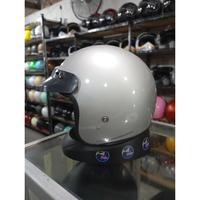 Gambar Helm bogo retro pet solid - light blue dari MALL HELM undefined 2 Tokopedia