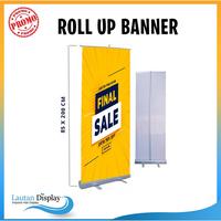 Gambar Stand Banner Roll Up Banner Ukuran 60x160, 80x200, dan 85x200 Roll Banner Platik Stand Promosi Berdiri - 80x200 cm dari LS Craft Project undefined 1 Tokopedia