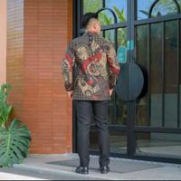 Gambar Batik couple blouse kancing depan&batik pria cotton batu raden 0030 - cowok, XXXXXL dari Golden Batik 01 undefined 4 Tokopedia