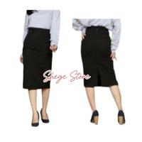 Gambar Rok Kerja Pendek Hitam Span 7/8 Bahan Formal - Abu-abu, 35 dari Shegestore undefined 2 Tokopedia
