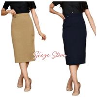 Gambar Rok Kerja Pendek Hitam Span 7/8 Bahan Formal - Abu-abu, 35 dari Shegestore undefined 1 Tokopedia