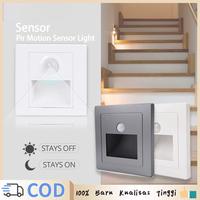 Gambar 86x86mm Lampu Tangga Indoor Sensor Otomatis Lampu Led Tangga Tembok Lampu Bawah Tangga - Putih dari Populermall 504 undefined 1 Tokopedia