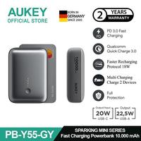 Gambar Aukey PB-Y55 10000 22.5W Mini Powerbank 10000 mAh 22.5 W Fast Charging Type C & USB A Portable dari Metooku Acc undefined 1 Tokopedia