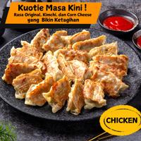 Gambar Kuotie Ayam FROZEN 10 Pcs ada rasa Original, Corn & Cheese, Kimchi Halal: Dumpling, Pangsit, Chicken Gyoza Siomay Dimsum, Kuo Tie, Guo Tie Panggang Goreng Crispy dan Enak! - Original dari Tie King Kuotie undefined 1 Tokopedia