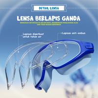 Gambar Dairona Eyewear Kacamata Renang Anak & Remaja Swimming Goggles Anti Embun HD Colorfull TR90+Silicone Ear Plug Terintegrasi Anak Pria Wanita CF030 - Sky Blue dari Dairona Eyewear undefined 3 Tokopedia