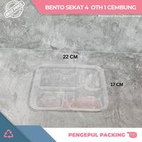 Gambar Mika bento thinwall sekat 4 / mika nasi sekat 4 (OTH-1) -25set dari Pengepulpacking undefined 1 Tokopedia