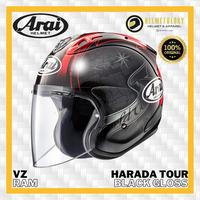 Gambar Arai VZ Ram Harada Tour Black Gloss Original Helm Half Face Made in Japan dari HELMETOLOGY Online undefined 1 Tokopedia