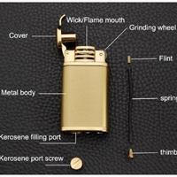 Gambar Korek Api Unik Vintage Kekinian Metal Oil Lighter Isi Ulang - SILVER dari Wijaya Store 54 undefined 3 Tokopedia