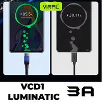Gambar Viral Luminatic KABEL DATA LED USB MICRO TYPE C LIGHTNING 3A FAST CHARGING - Lightning - Micro USB dari viralofficialstore undefined 4 Tokopedia