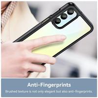 Gambar Vision II Armor Case Samsung Galaxy A16 4G 5G - for Samsung Galaxy A16 - Acrylic Clear Transparent Transparan Casing PC TPU Cover Rugged Hybrid Hard Back Soft Bumper Ori dari Logay Acc undefined 5 Tokopedia