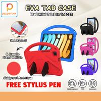 Gambar iPad Mini 7 8.3 Inch 2024 Eva Case Anak Lucu Robot Casing Kids Standing Strong Cover Wings Rugged Shockproof Tahan Banting Anti Air Blue Red Biru Merah Kesing Pelindung Tablet Skin Cover - Biru dari Pepperbox Store undefined 1 Tokopedia