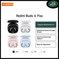 Gambar Xiaomi Redmi Buds 6 Play | Bluetooth 5.4 | Baterai Hingga 36 Jam | Xiaomi Earbuds App Support | Nyaman Digunakan - Black dari singmakmur undefined 1 Tokopedia