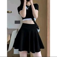 Gambar Rok Mini Olahraga Senam Gym Zumba Dancer Skirt Flare Rok Mini Korea - maroon, M dari arsakha fashion undefined 1 Tokopedia