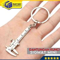 Gambar Gantungan Kunci Sigmat Sketmat Jangka Sorong Caliper Metal Mini dari Toko AnTarYum undefined 1 Tokopedia