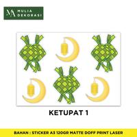 Gambar Sticker Aksesoris Tema Lebaran Gambar Ketupat Custom Bulan Bintang Lampu Per 1 Lmbr - Ketupat 1 dari Mulia Dekorasi undefined 2 Tokopedia