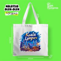 Gambar Totebag oleh oleh khas Malaysia, Kuala Lumpur, Genting Totebag oleh oleh Bahan Kanvas/Blancu - Gambar 1 dari gifthampers13 undefined 1 Tokopedia