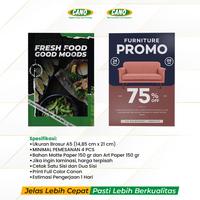 Gambar Cetak / Print Brosur / Flyer A5 1 Sisi / Muka Art Paper 150 Gsm dari Cano Printing undefined 2 Tokopedia